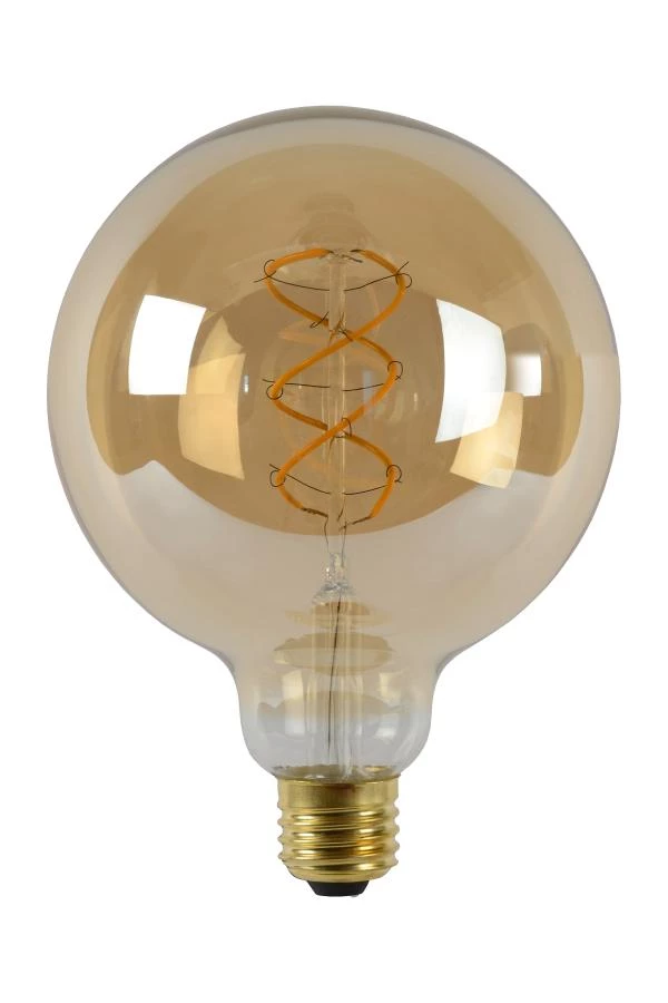 Lucide G125 - Lámpara de filamento - Ø 12,5 cm - LED Regul. - E27 - 1x5W 2200K - Ámbar - apagado